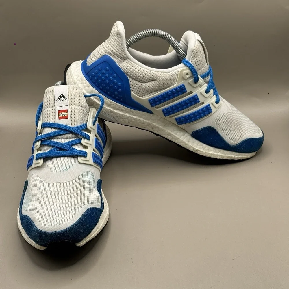 Adidas‎ Ultraboost DNA x LEGO Shock Blue White Mens Sneaker Shoe - SIZE 7